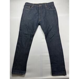Levi's 501 Men's Straight Leg Button Fly Blue Denim Jeans - Size 40x30 (37x31)